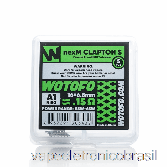 Vape Vaporesso Wotofo Nexmesh Mesh Bobinas De Substituição 0.15ohm Nexmesh Clapton S